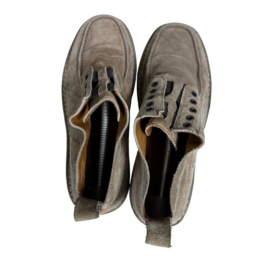 John Varvatos Chukka Boots Mens 12 Tan Suede Moc Toe Italy F088H1T53 239